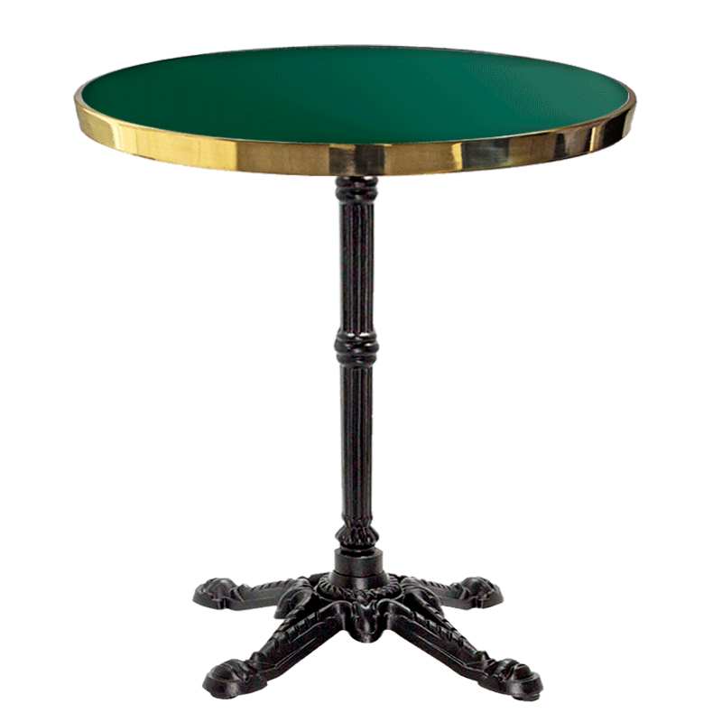 Enameled Round Bistro Table 77 cm