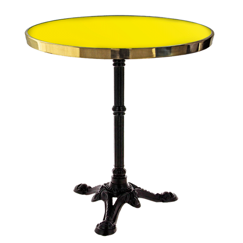 Enameled Round Bistro Table 77 cm