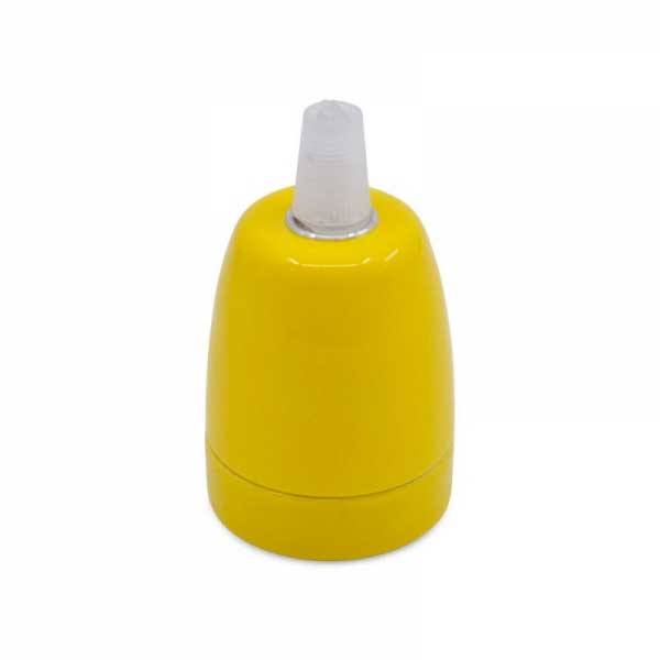 Porta-lâmpada de Cerâmica Amarillo E27