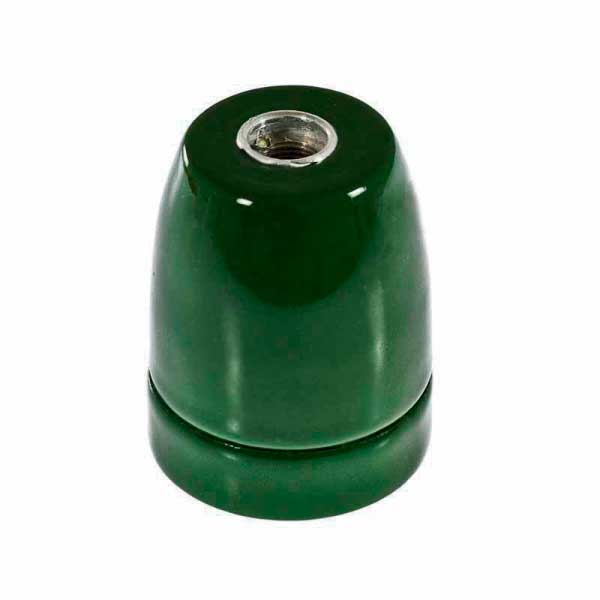 Porta-lâmpada de Cerâmica Verde E27
